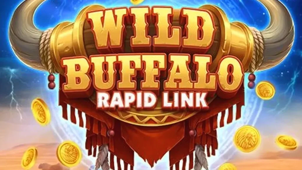 Tampilan visual slot Wild Buffalo: Rapid Link dengan tema padang rumput yang ikonik.